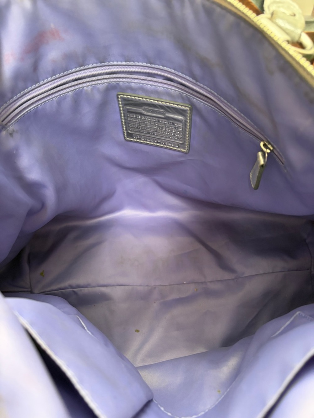 Coach Multicolor Poppy Canvas Tote - Pink, Purple & Teal Accents /great price - Picture 7 of 16